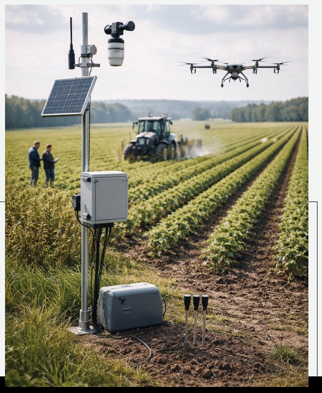 Разработка IoT мониторинга полей в Сосновом Боре от 8634 р. | АвикейСнб