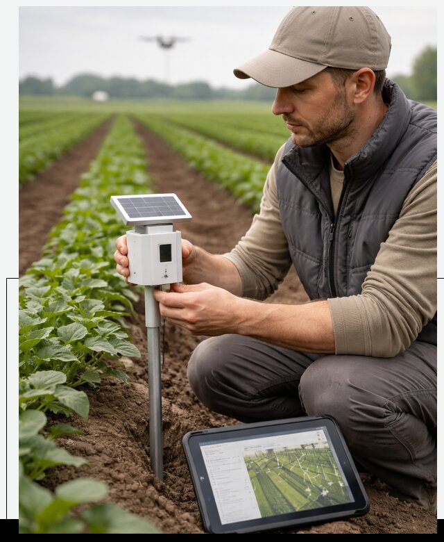 IoT мониторинг сельскохозяйственных полей и контроля в Сосновом Боре