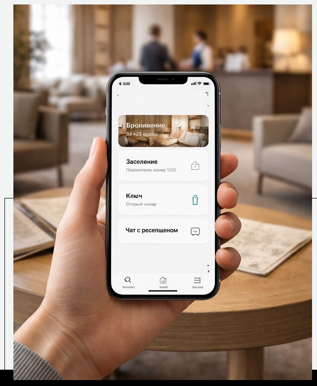 Мобильное приложение для гостей отеля в Сосновом Боре, управление сервисом